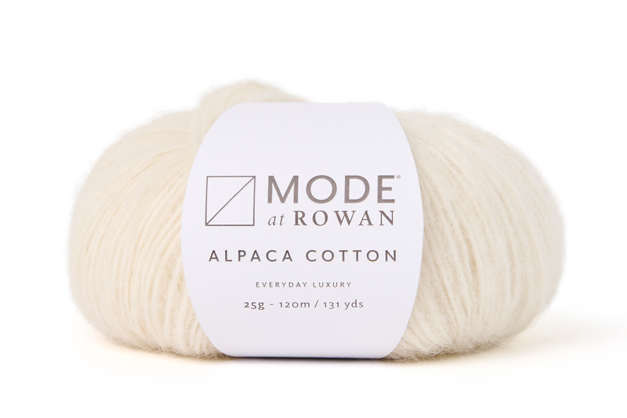 MODE at Rowan Alpaca Cotton yarn in Snowflake shade 014