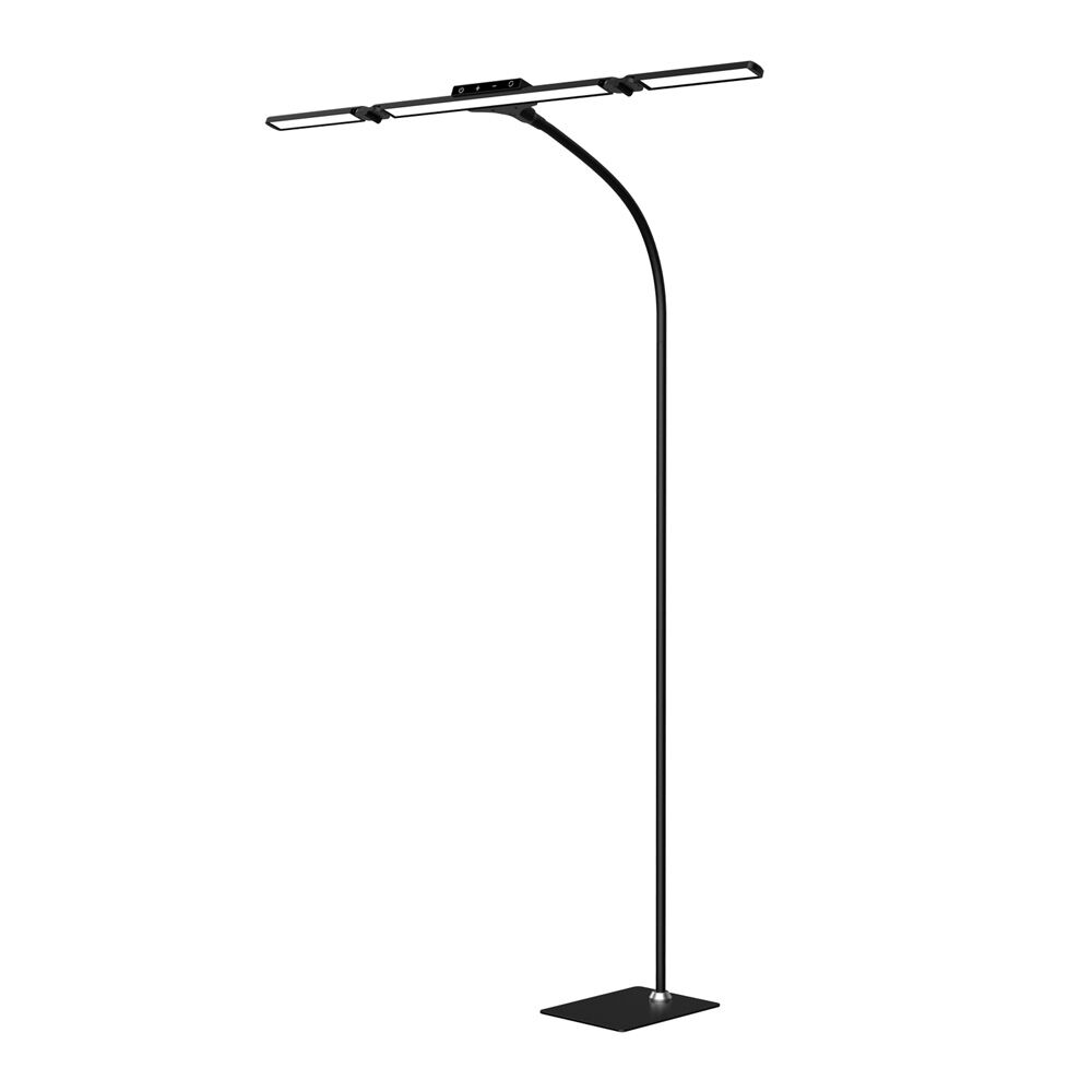 Triumph Tri-Lux Pro black LED lamp shown with adjustable three-panel head and mounting options