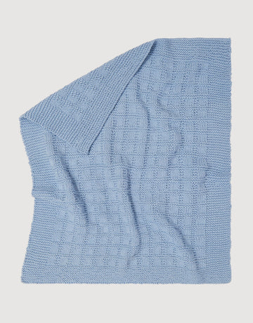 Wool and the Gang Bluebird cotton blanket knitting pattern