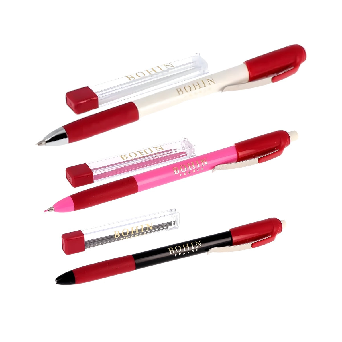 Bohin Mechanical Chalk Pencil plus refill leads Bohin Mechanical Chalk Pencil plus refill leads