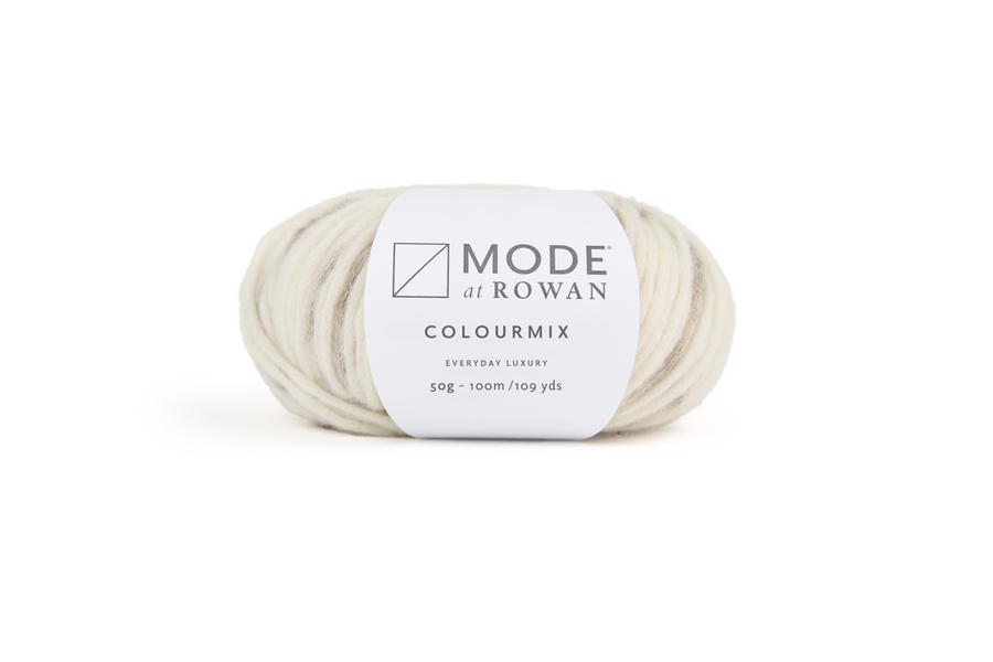 MODE at Rowan Colourmix Aran knitting yarn in Cocoa Browns 102, the photographed shade used for the Archer poncho