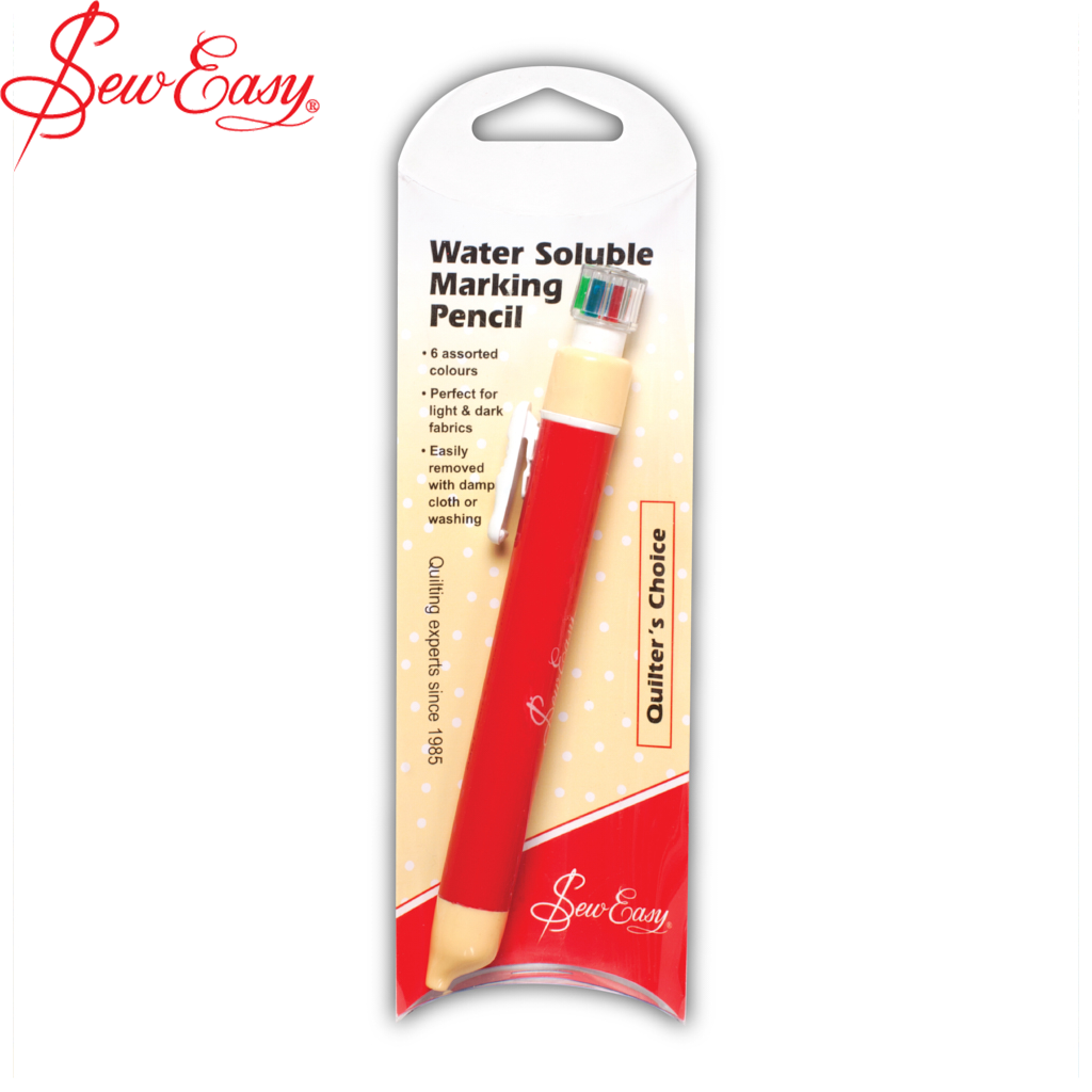 6 Colour Water Soluble Pencil by SewEasy
