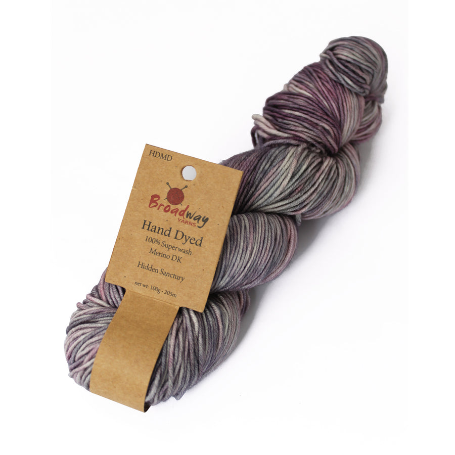 Broadway Hand-Dyed Merino DK yarn colour 316 Hidden Sanctuary