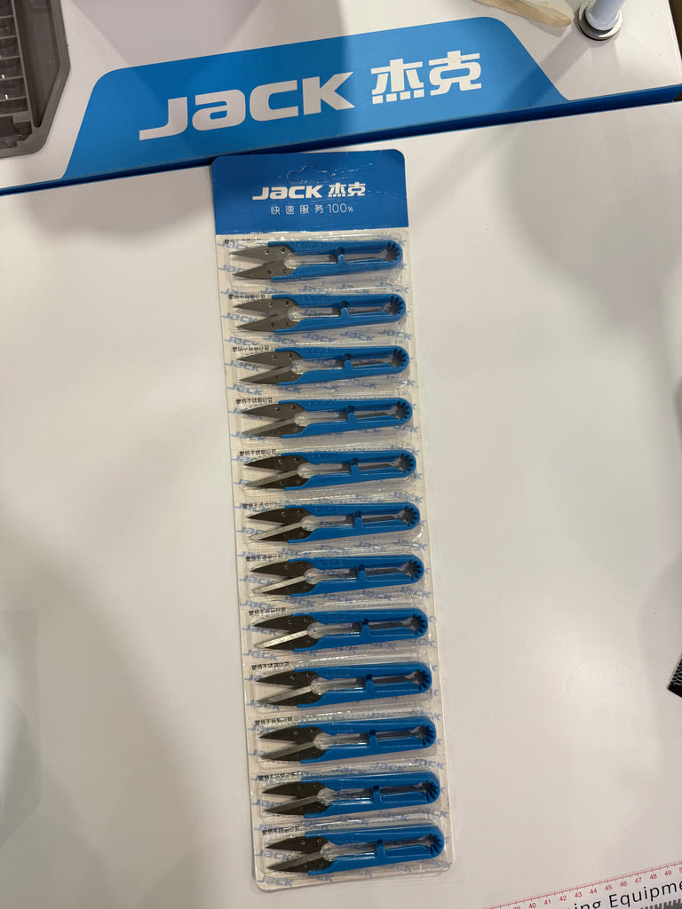 Box of 12 Blue Thread Snips – Plastic Handle with Stainless Steel Blades - BLUE
