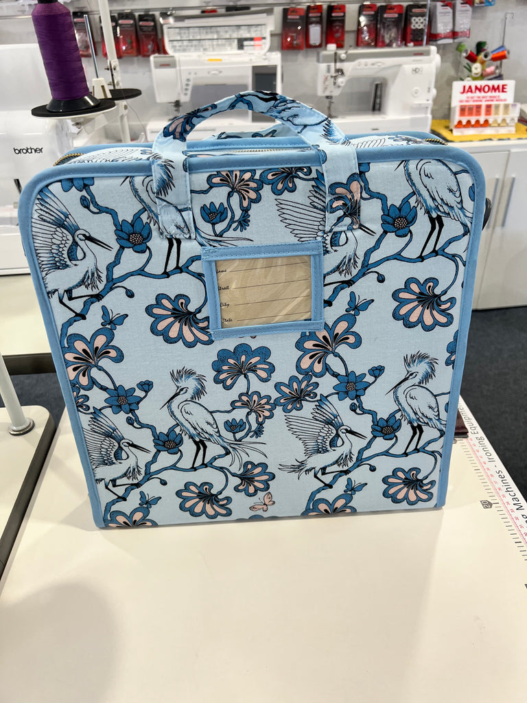 Craft Storage Case with compartments for sewing tools - BLUE