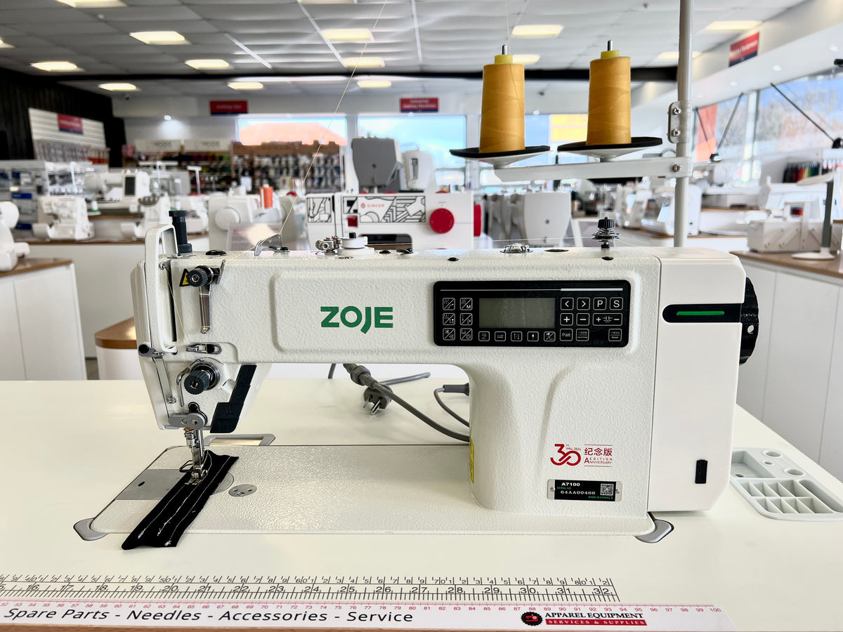 Zoje A7100 head with integrated direct-drive motor and control panel