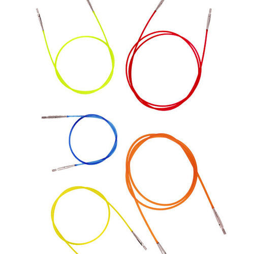 Knitpro Interchangable Nylon Cables w/ Keys & End Caps
