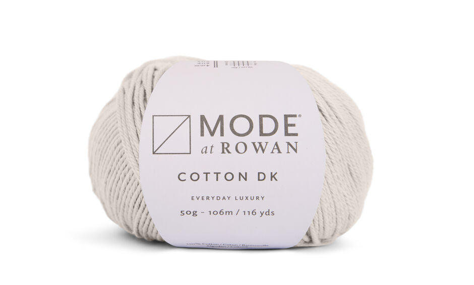 MODE at Rowan Cotton DK yarn in Fossil shade 016