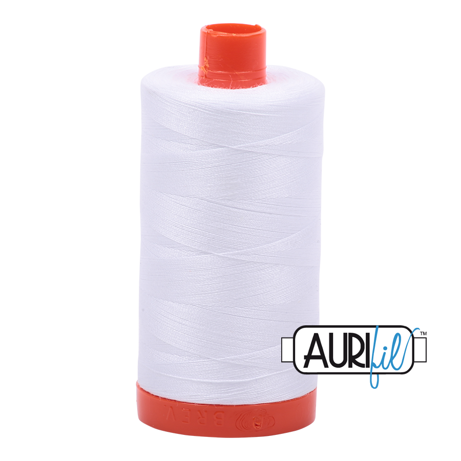 Aurifil 50 100% Cotton Thread - 1300m Cones - Popular Colours