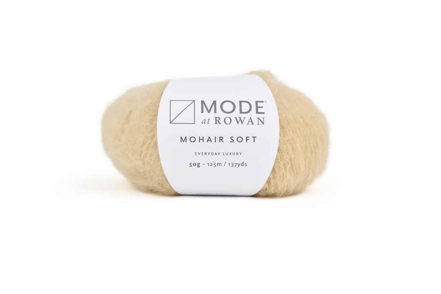 MODE at Rowan Mohair Soft yarn in Pampas 201