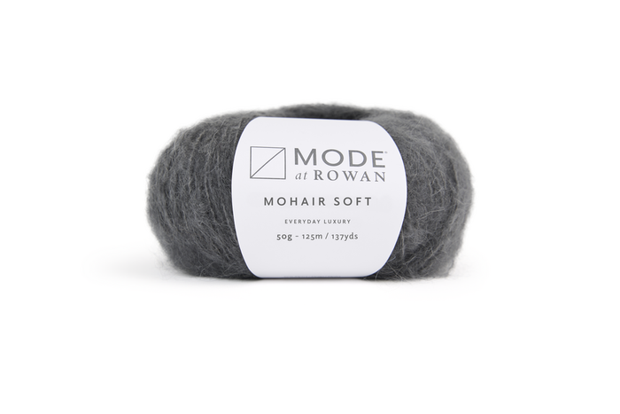 MODE at Rowan Mohair Soft yarn in Charcoal 209 for Florence colourwork