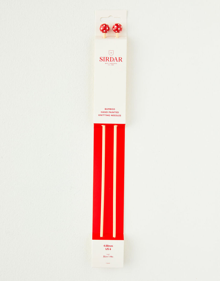 Sirdar 4mm hand-painted bamboo single-point knitting needle pair