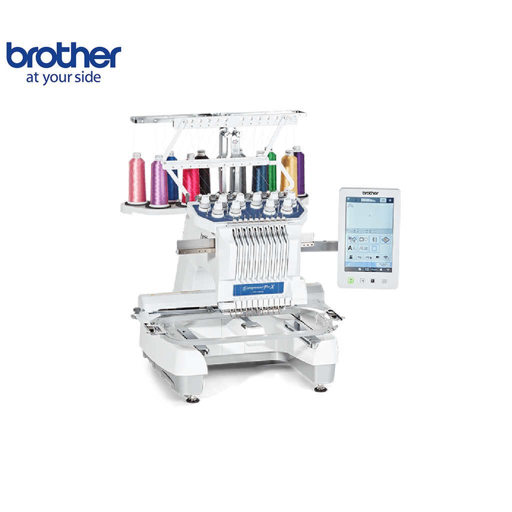 Brother Embroidery Machine PR1055X - 10 Needle Semi Commercial. FREE STAND INCLUDED WORTH $879!