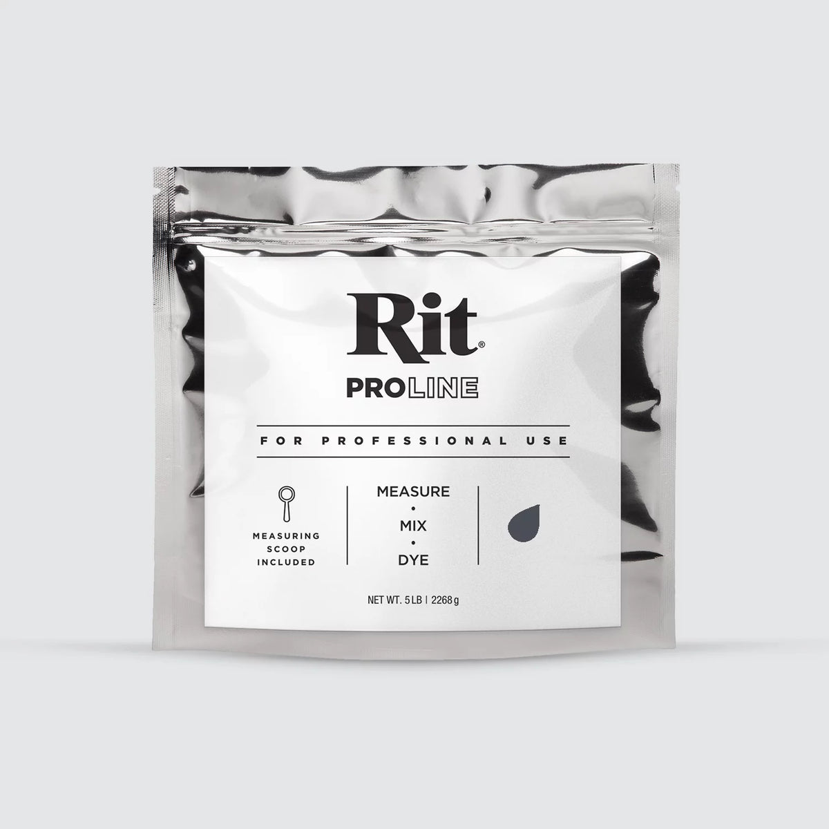 Rit ProLine Black powdered dye in a 5 lb bulk pack