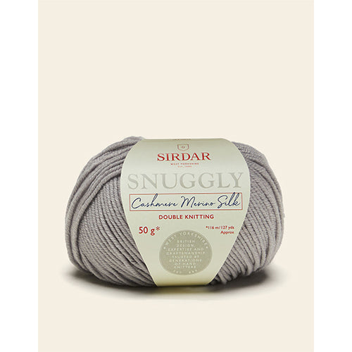 Sirdar Snuggly Cashmere Merino Silk DK shade 306 Silvery Moon