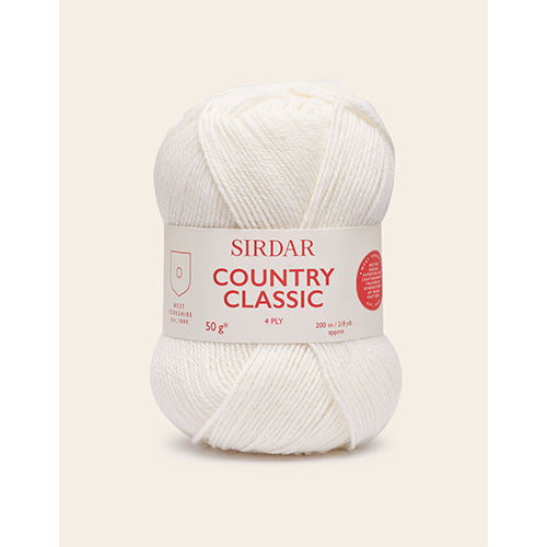 Sirdar Country Classic 4 Ply shade 950 White