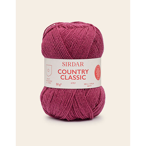 Sirdar Country Classic 4 Ply shade 958 Burgundy