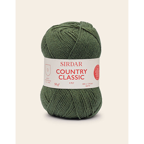 Sirdar Country Classic 4 Ply shade 959 Khaki Green