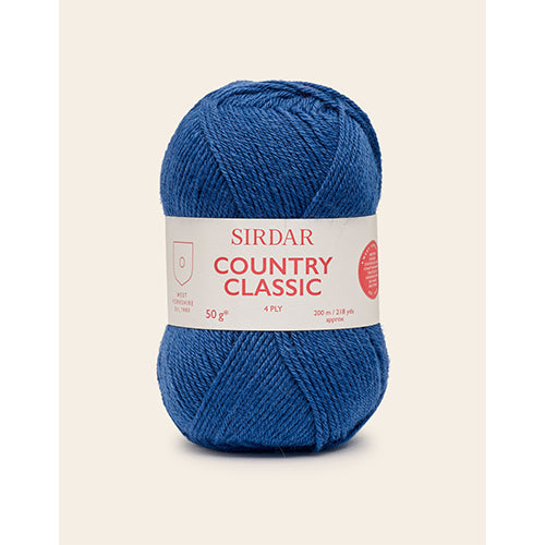 Sirdar Country Classic 4 Ply Teal 965 merino blend yarn