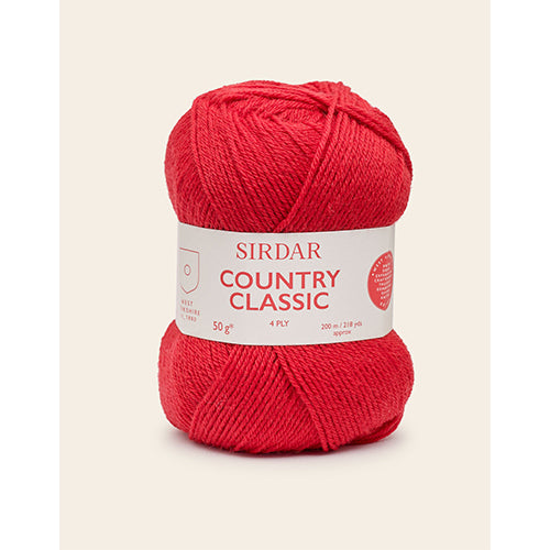 Sirdar Country Classic 4 Ply shade 971 True Red