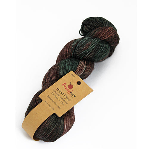 Broadway Hand-Dyed Sock Yarn colour 205 Bittersweet Chocolate
