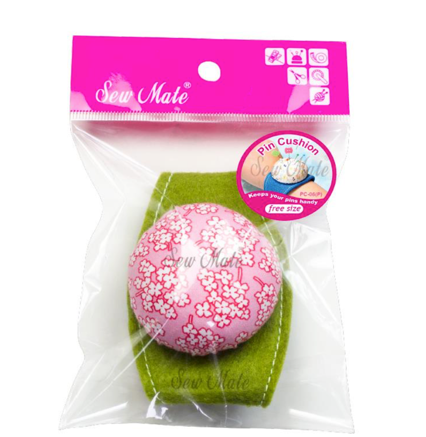 SewMate Wrist Pin Cushion - Velcro Adjustable (Slightly Bigger)