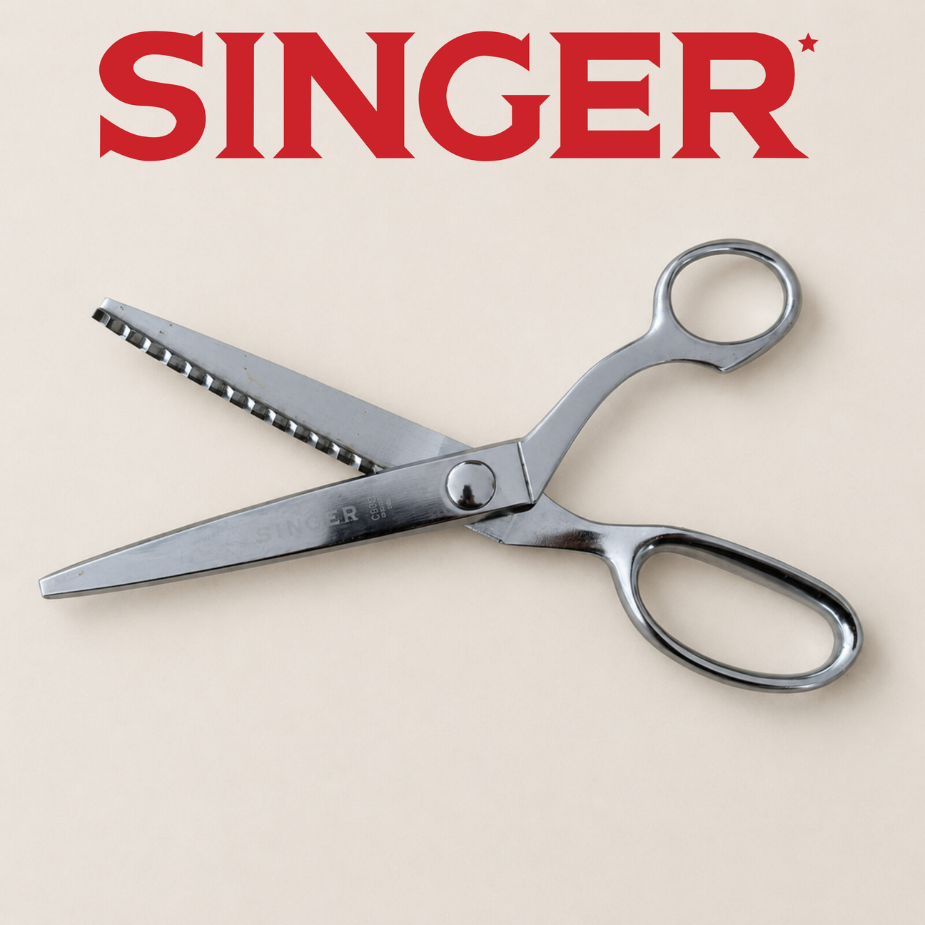 Singer C809 Heritage Pinking Shears 9 inch with red Singer logo