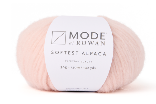 MODE at Rowan Softest Alpaca yarn in Sugar 017, shade D for the Cullen sweater