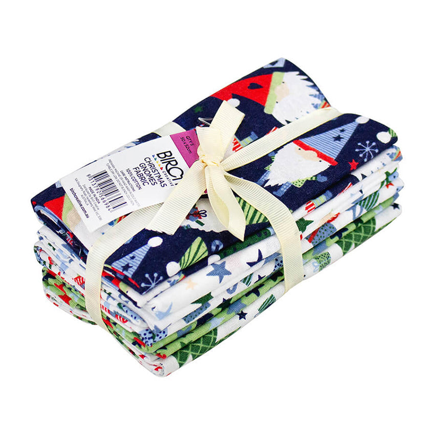 Cotton Fabric - Christmas Gnomes Fat Quarter