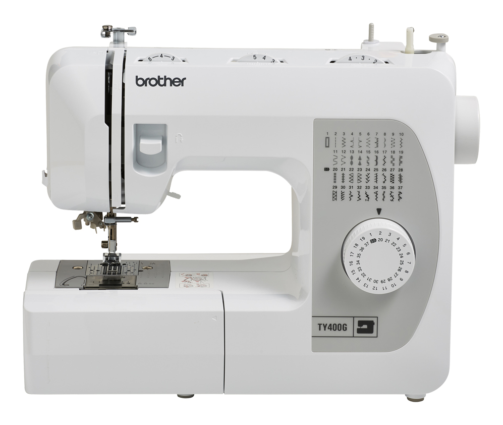 Brother TY400G mechanical sewing machine, front view