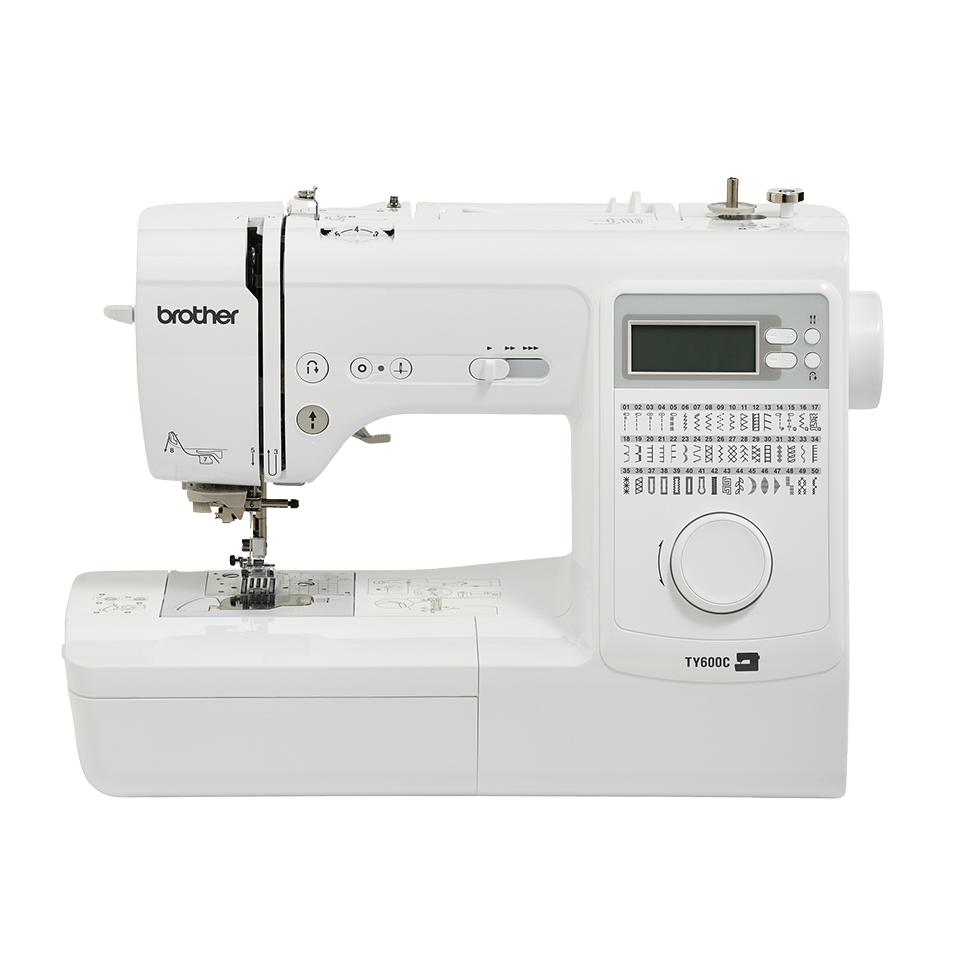 Brother TY600C computerised sewing machine, front view