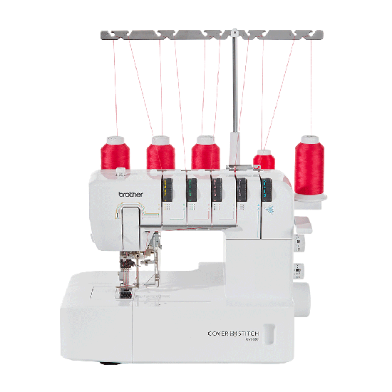 Brother CV3550 five-thread coverstitch machine available from Direct Sewing NZ