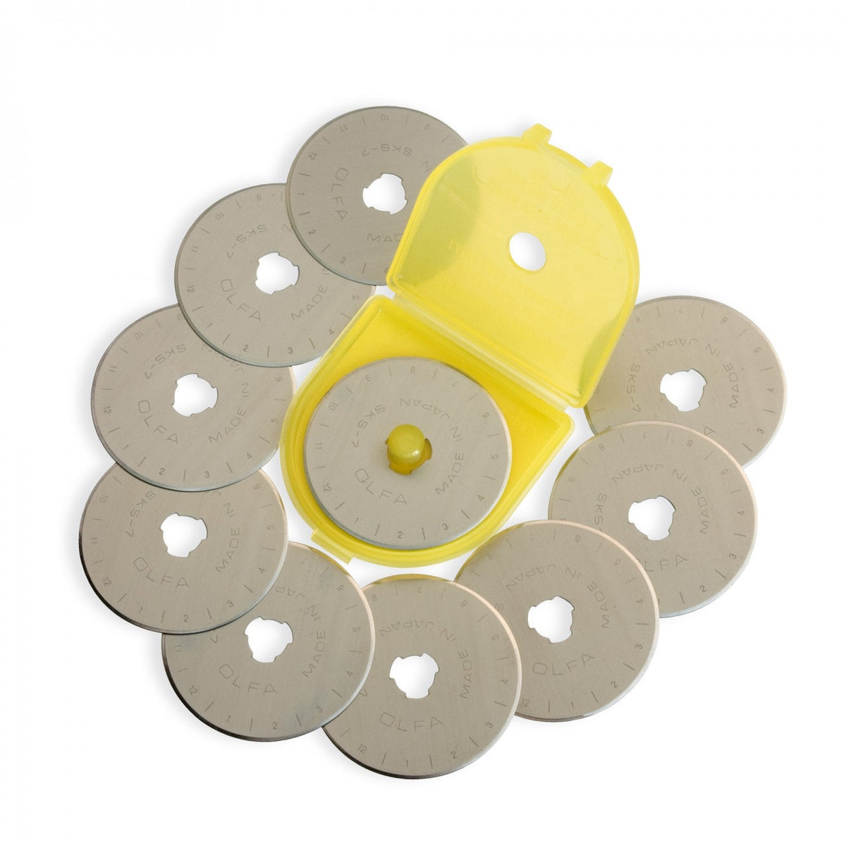 OLFA RB45-10 pack of ten 45mm tungsten steel rotary cutter blades