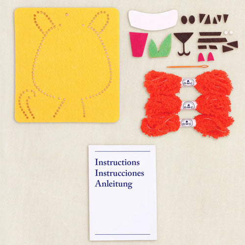 Embroidered Notebook Pattern DMC Tony the Tiger Kidsβ Felt Sewing Kit | NZ β Direct Sewing Machines ...