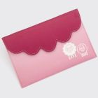 Closed Bordeaux and pink fabric case for the KnitPro Dreamz Deluxe 10cm interchangeable needle set
