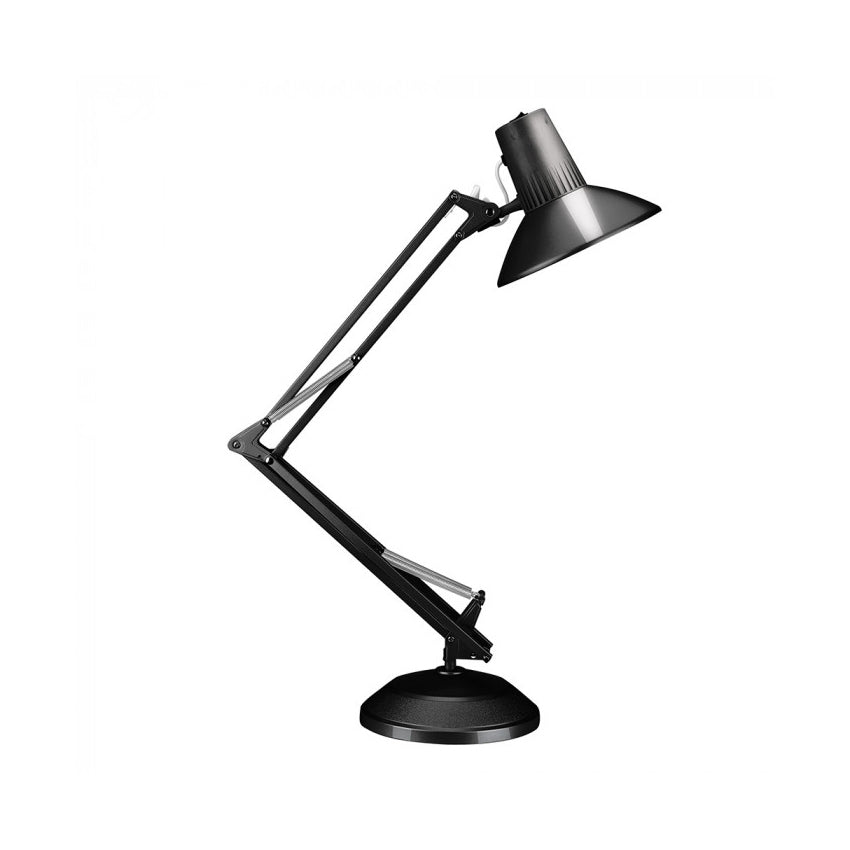 Superlux LSA-BL black medium-reach Equipoise task lamp with heavy table base