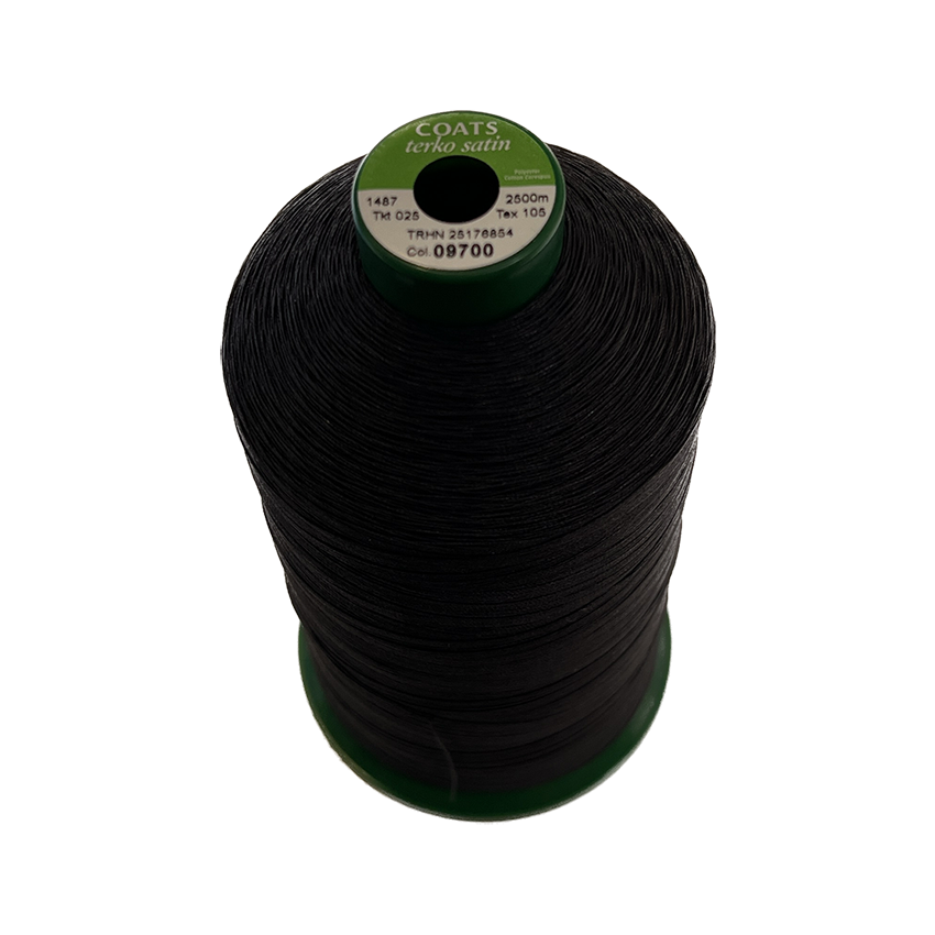 Coats Terko Satin 25 Ticket 25 Tex 105 upholstery thread cone