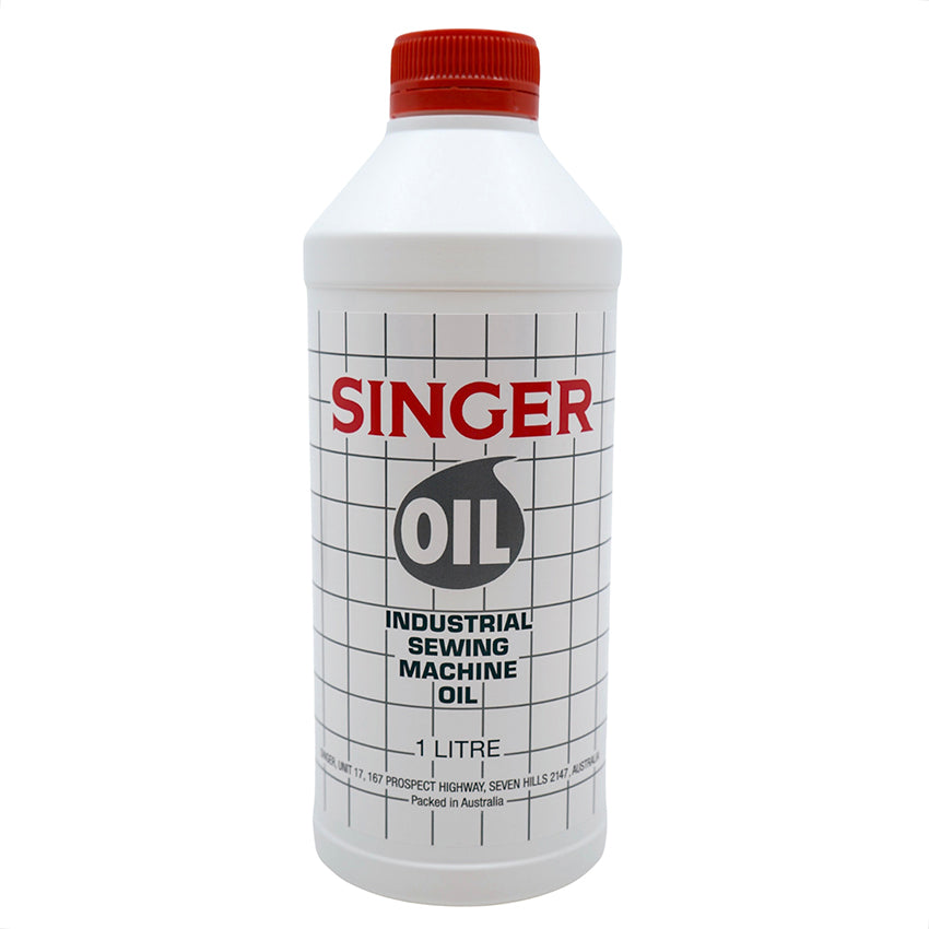 SINGER clear mineral sewing machine lubricating oil 1 litre bottle