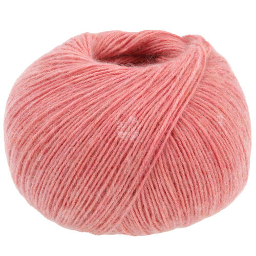 Lana Grossa Ecopuno Salmon Pink cotton merino alpaca yarn surface
