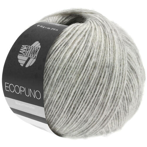 Lana Grossa Ecopuno yarn colour 14 Light Grey