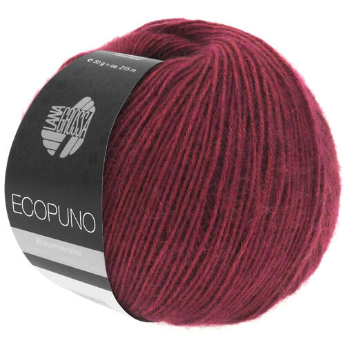 Lana Grossa Ecopuno yarn colour 35 Bordeaux