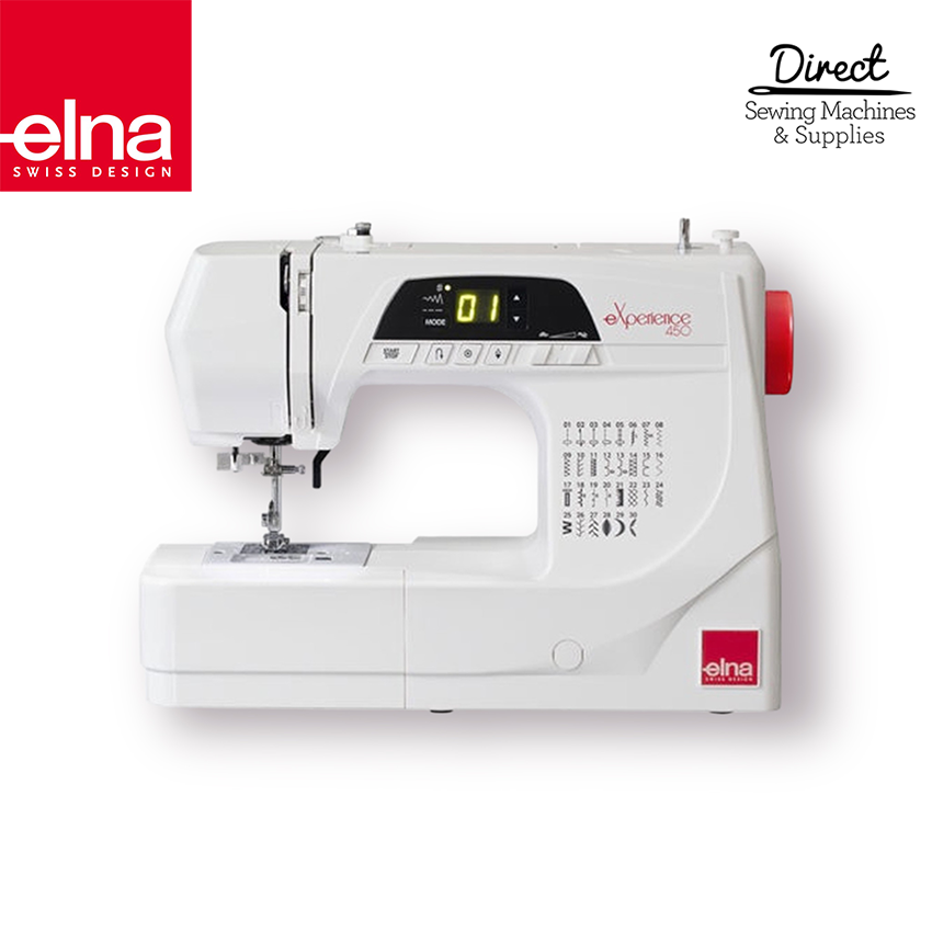 Elna eXperience 450 computerised sewing machine, front view