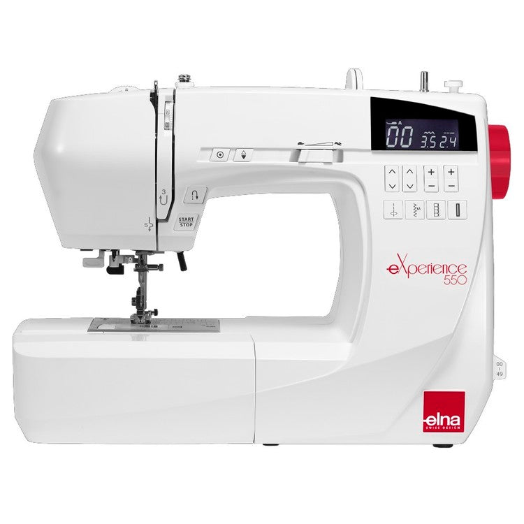 Elna eXperience 550 computerised sewing machine, front view