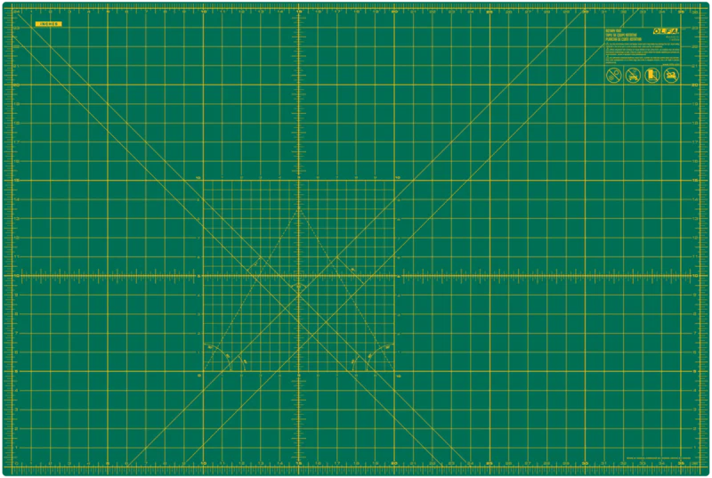 OLFA RM-MG-01 green 24 x 36 inch double-sided self-healing cutting mat