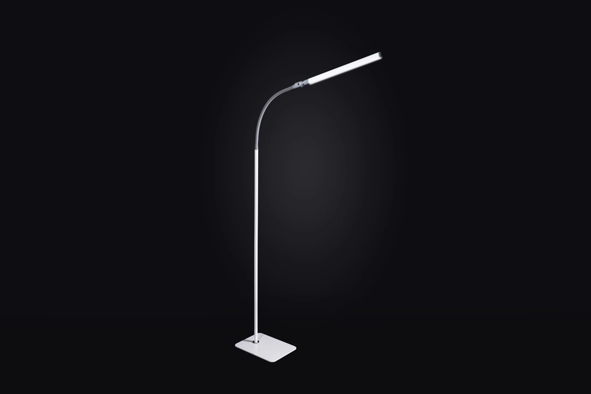 Daylight UnoPro AN1460 white and grey adjustable LED floor lamp