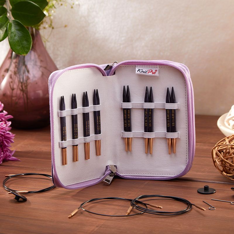 KnitPro J’adore Cubics Special 10cm interchangeable knitting needle set presentation