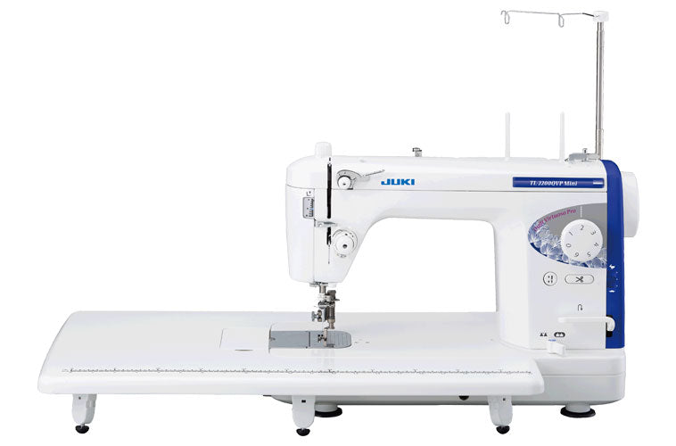 Juki TL-2200QVP Mini quilting machine with extension table and thread stand