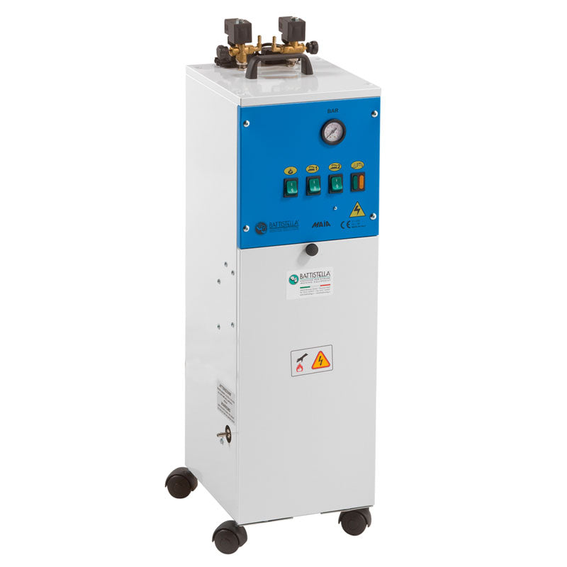 Battistella Maia industrial steam generator for two EOS irons