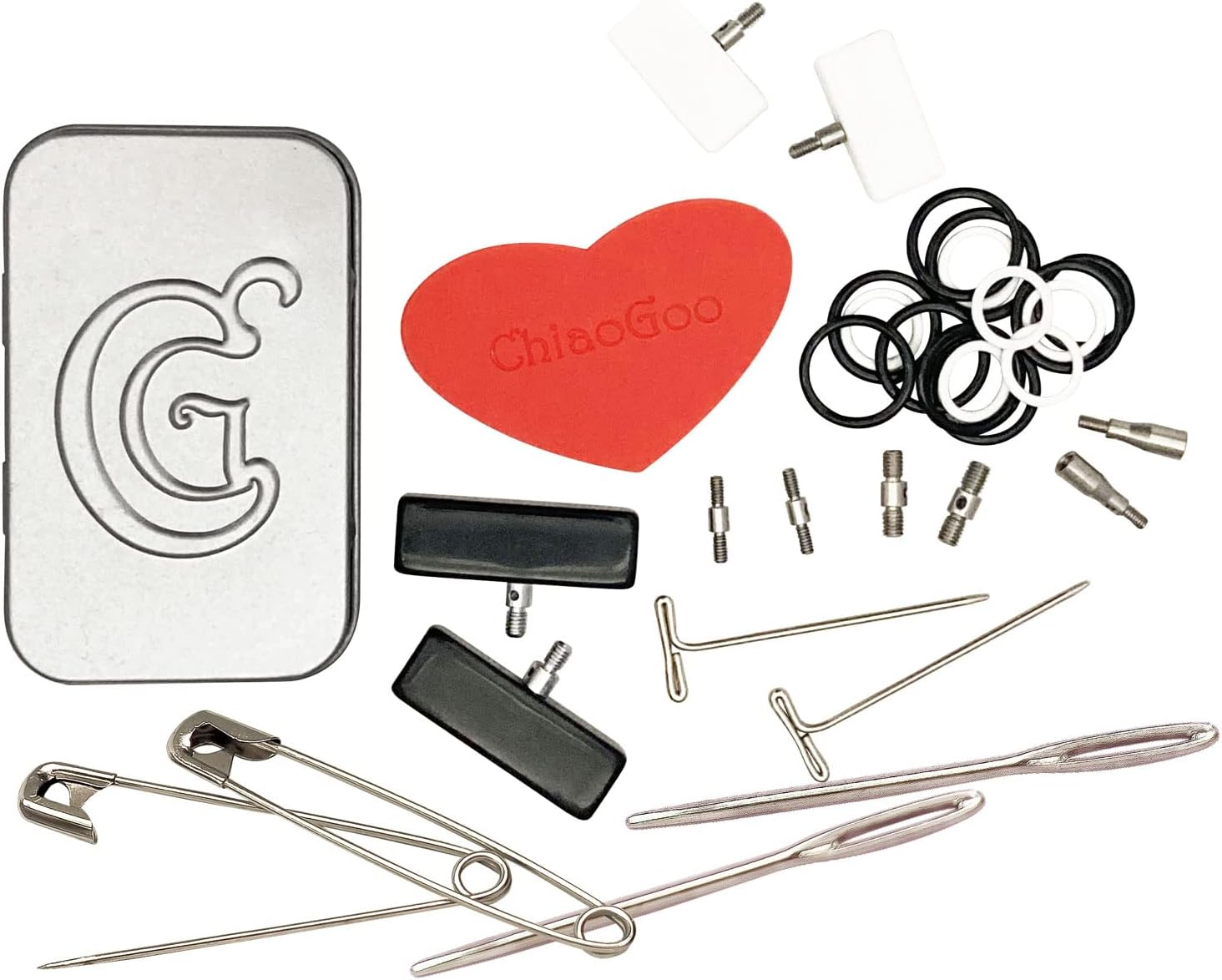 ChiaoGoo Small & Large Tools Kit Tin | Interchangeable Needle ...