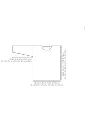 Mode at Rowan Hale Knitting Pattern – Softest Alpaca High Neck Sweater, garment sizing diagram